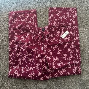 GAP Pink Bow Print Pants